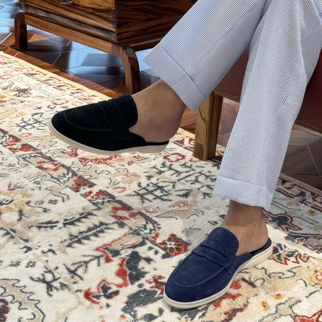 Mocassin homme en cuir véritable