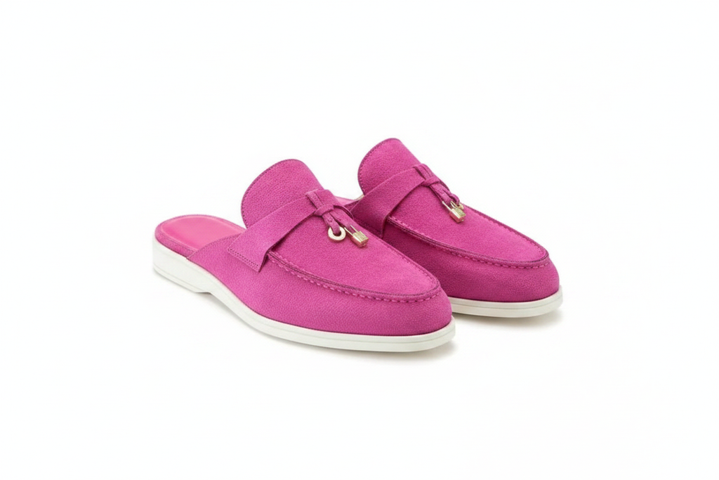 Mocassin unisexe en cuir véritable